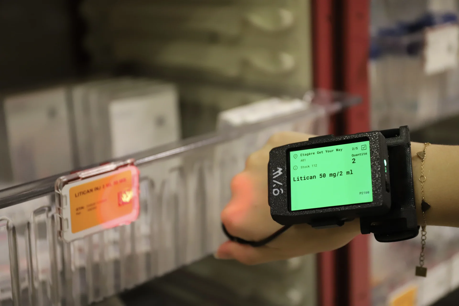 Scan d'un médicament avec un ScanDisplay